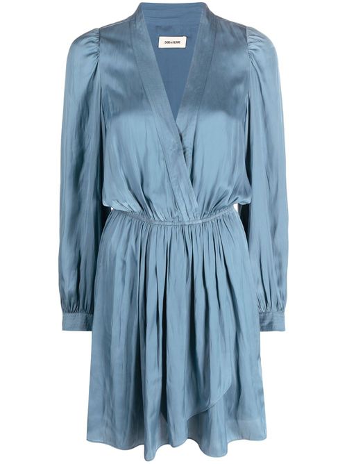 Remember satin minidress - Blue
