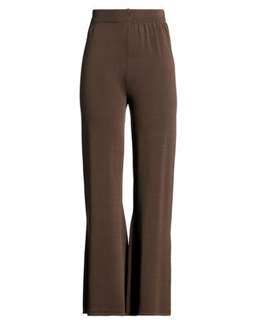 Woman Pants Chocolate brown Size M Viscose, Nylon