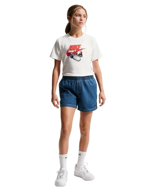 Girls' 7-16 Short Sleeve Graphic T-Shirt - White
