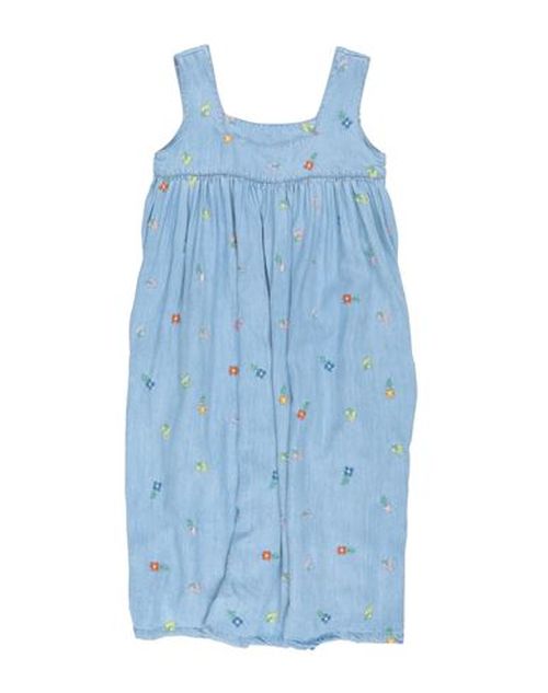 Kid Girl Kids' dress Blue Size 10 Lyocell, Polyester