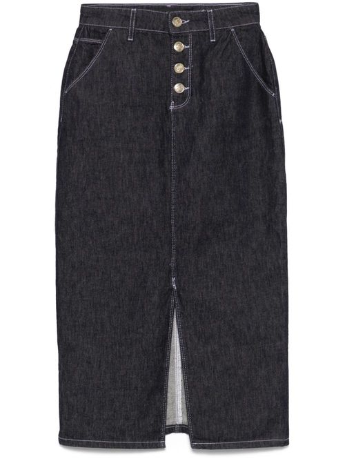 Denim midi skirt - Blue