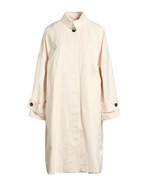 Woman Overcoat & Trench Coat Cream Size 0 Cotton, Polyester, Polyamide