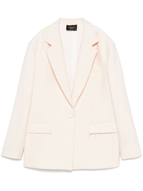 Single-breasted blazer - Neutrals