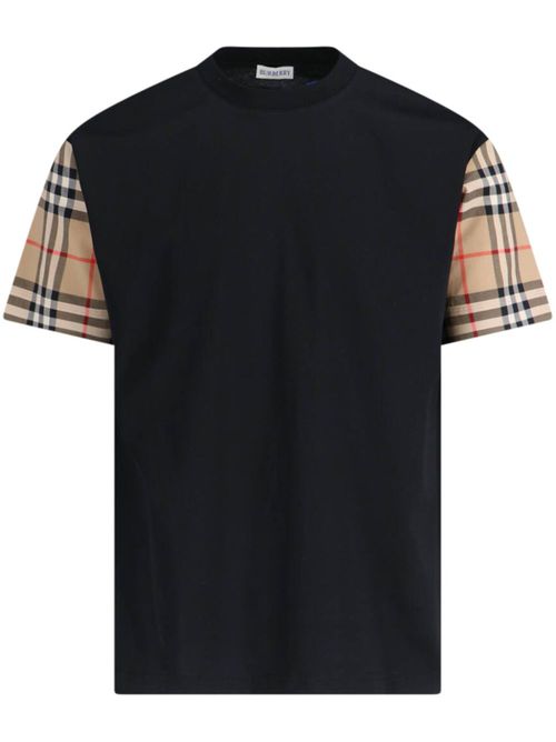 Vintage Check T-shirt - Black