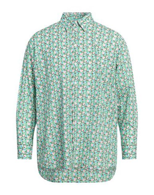 Man Shirt Green Size M Cotton