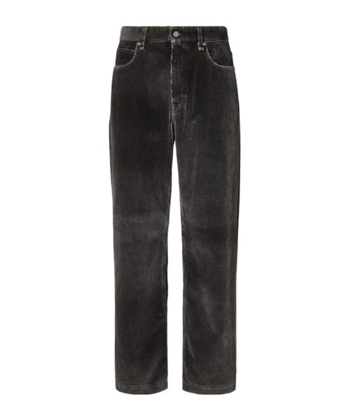 Straight-Leg Corduroy Long Jeans
