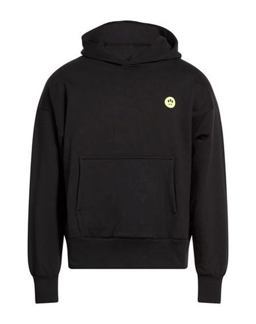 Man Sweatshirt Black Size S Cotton