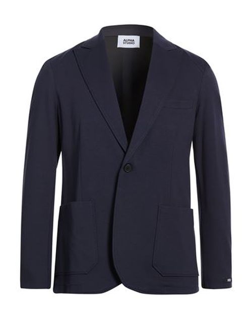 Man Blazer Midnight blue Size 38 Viscose, Polyamide, Elastane