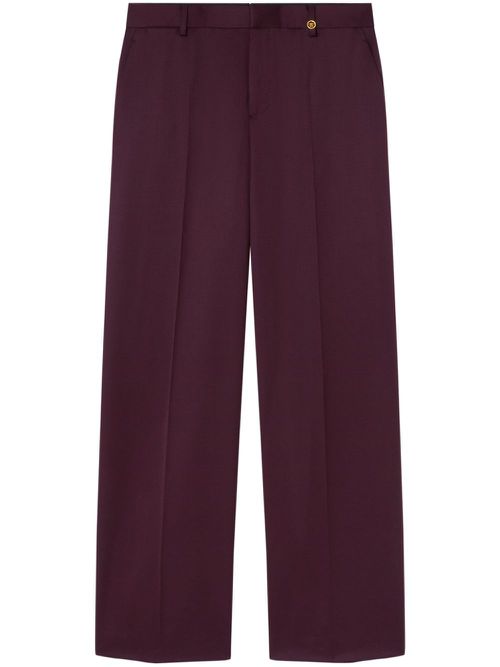 Wide-leg tailored trousers