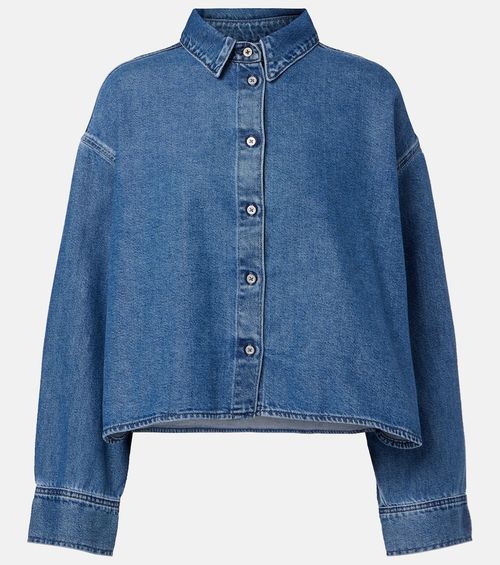 Nina cropped denim shirt