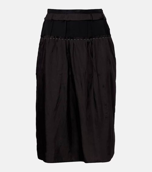 Paneled midi skirt
