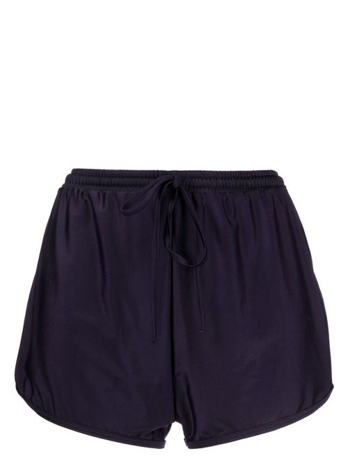 Elasticated-drawstring swim shorts - Purple