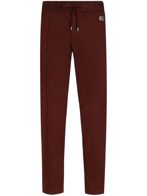 Drawstring track pants - Brown