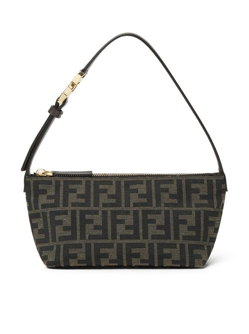 VANITY POUCH SMALL FF ZUCCA IN JACQUARD FABRIC - Fendi - Woman