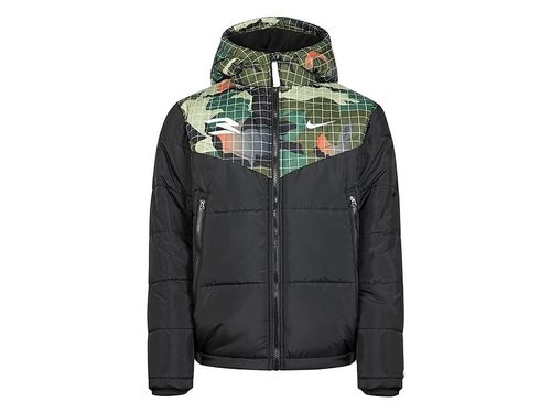 3BRAND Stadium Puffer Jacket Boys Black Long Sleeve Full Zip GBO46