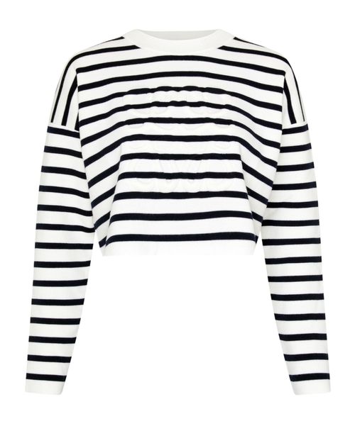 Striped long-sleeved T-shirt