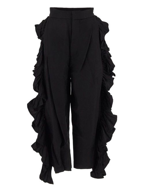 Uma Wang ruffled trousers - Black