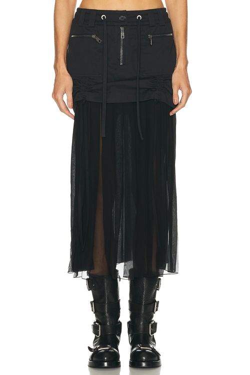 Dolce & Gabbana Midi Skirt in Black - Black. 42 also in