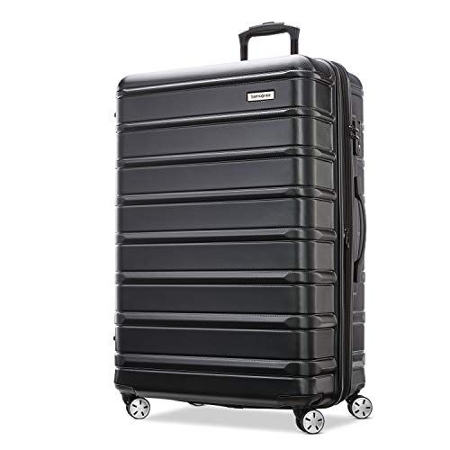 Samsonite Omni 2 Hardside Expandable Luggage with Spinner Wheels, Checked-Large 28-Inch, Midnight Black 138454-1548