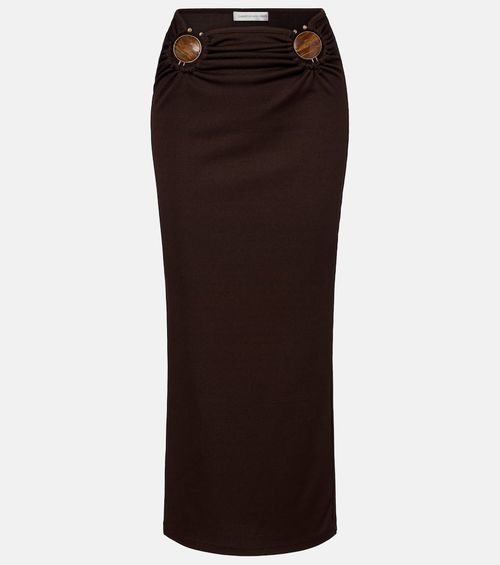 Gathered maxi skirt