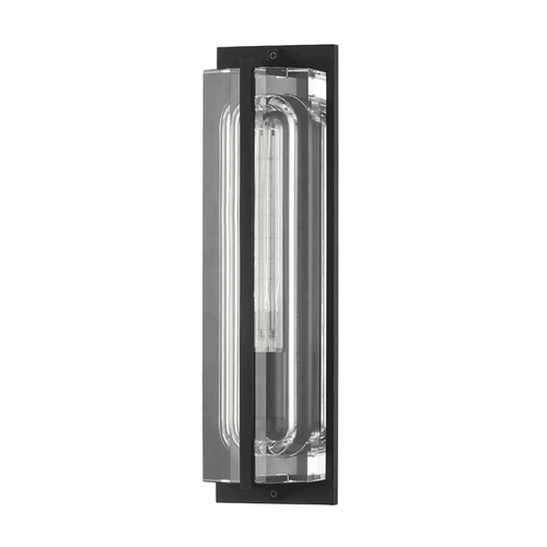 Black Brass One Light Wall Sconce from the Hawkins Collection
