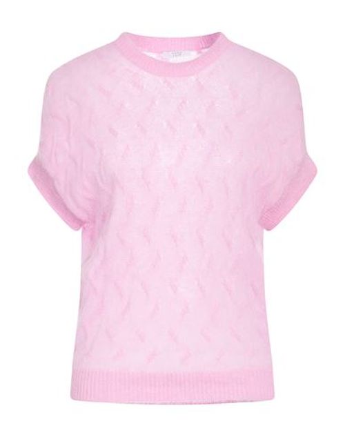 Easy Woman Sweater Pink Size 6 Alpaca wool, Polyamide, Virgin Wool