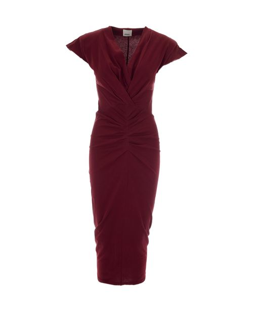 Nadra Dress — Burgundy