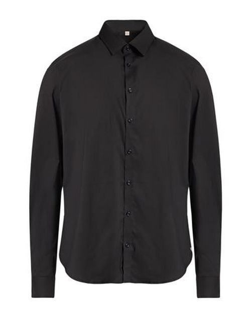 Man Shirt Black Size 16 ½ Cotton, Polyamide, Elastane