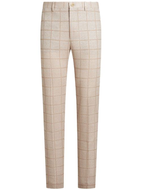Checked chinos - Neutrals