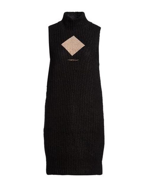 Woman Mini dress Black Size 1 Acrylic, Mohair wool, Wool, Polyamide
