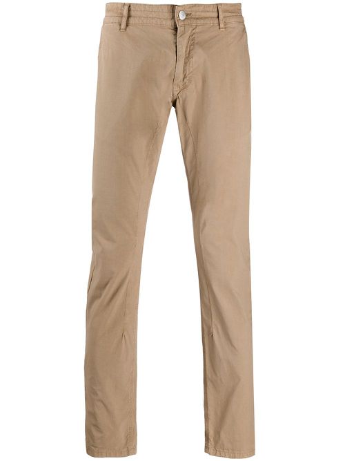 Slim fit chino trousers - Brown