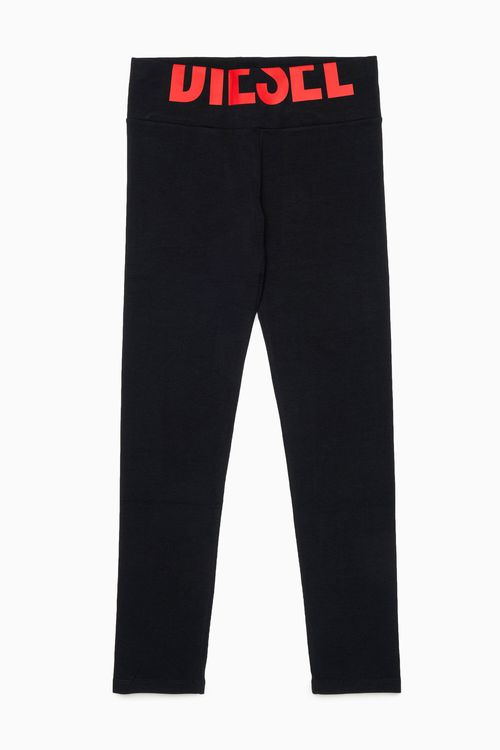 For Kids - Leggings con elastico logato - Nero