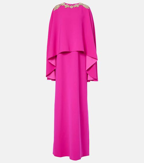 Costarellos Meline embellished crêpe gown