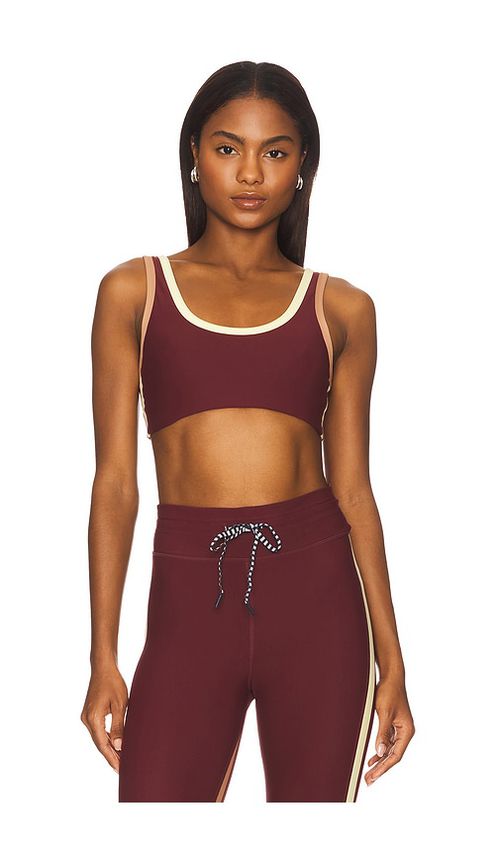 THE UPSIDE Trail Harley Scoop Sports Bra in Burgundy. -  XXS also in L, XL