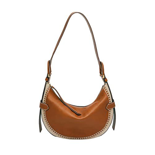 Fossil Women's Harwell Leather Hobo Purse Handbag