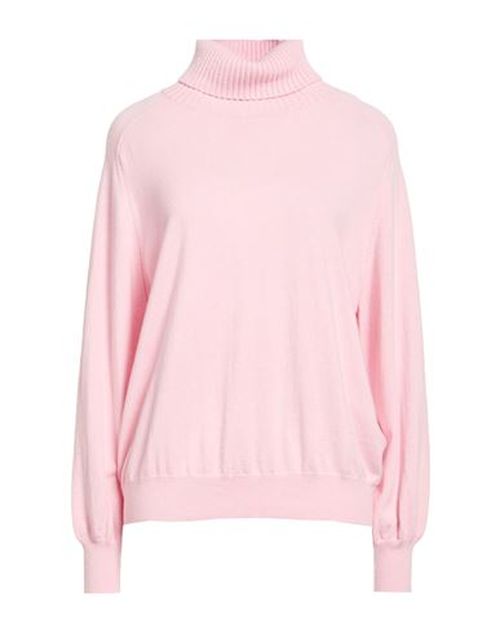 Woman Turtleneck Pink Size 8 Cashmere