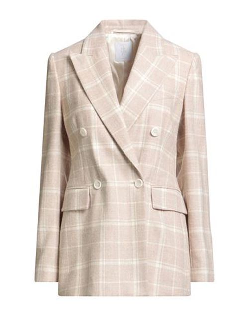 Platinum Woman Blazer Sand Size 0 Alpaca wool, Wool, Polyamide
