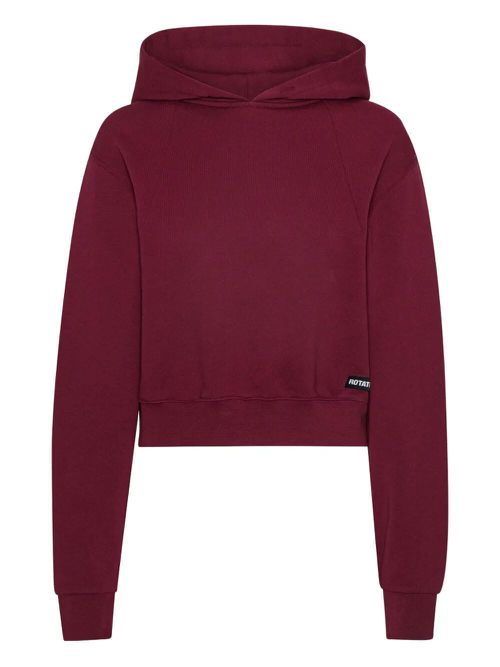 Terry Back Cropped Hoodie