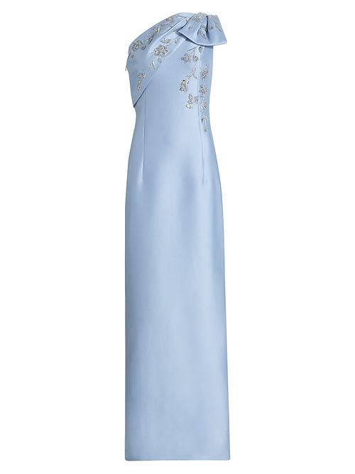 Women's Olivia Embellished One-Shoulder Gown - Glacial Blue