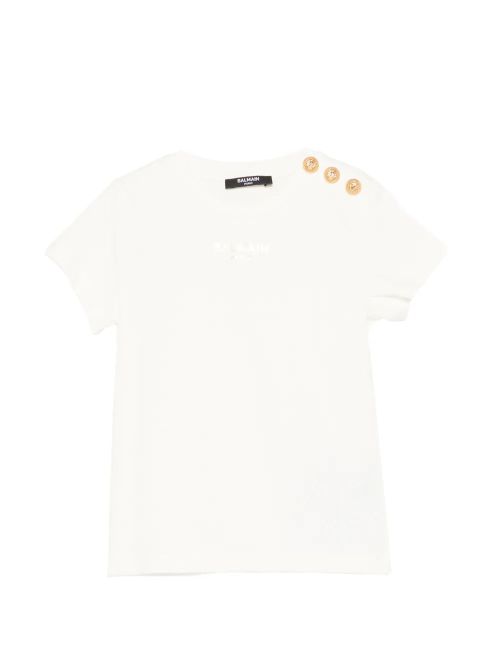 Girls' Mini Luxe Button-Detail T-Shirt