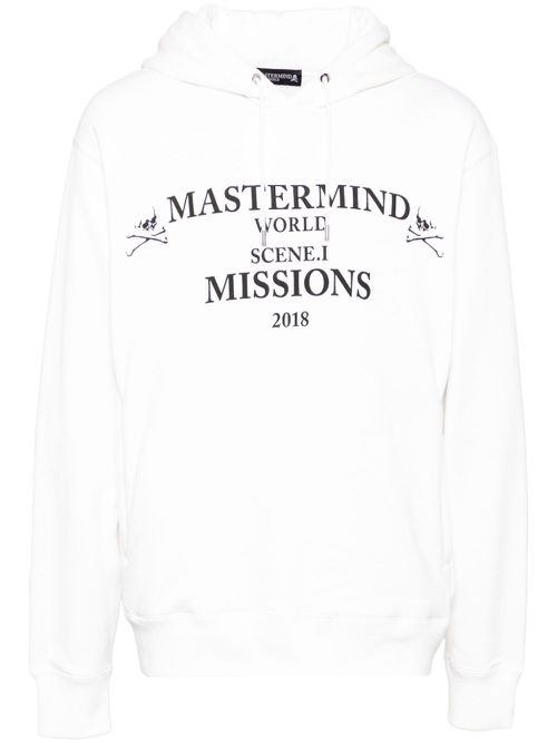 Logo-print hoodie - White