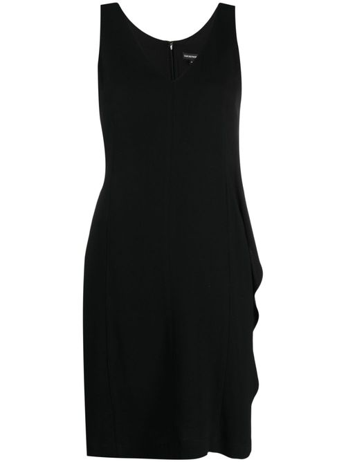V-neck sleeveless dress - Black