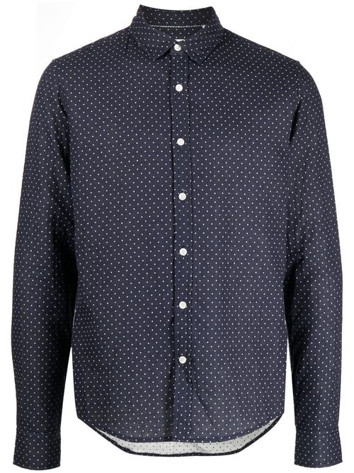 The Vital polka-dot print shirt - Blue