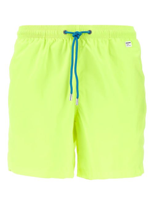Drawstring-waist swim shorts - Yellow