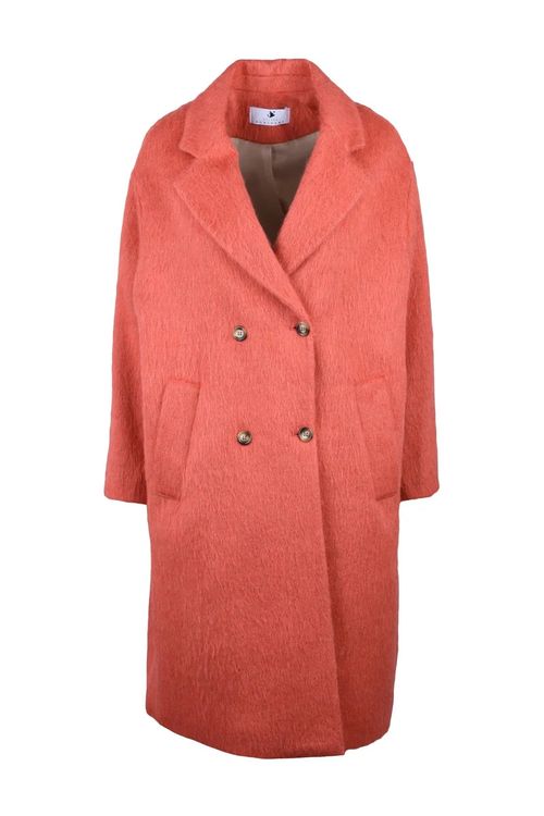 Double-Breasted Coat - Red