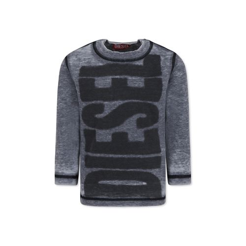 Grey T-shirt For Boy With Logo