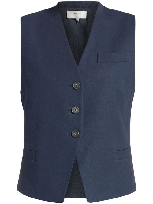 V-neck waistcoat - Blue