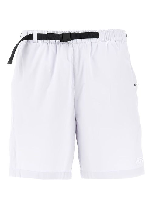 Buckle-fastening shorts - White