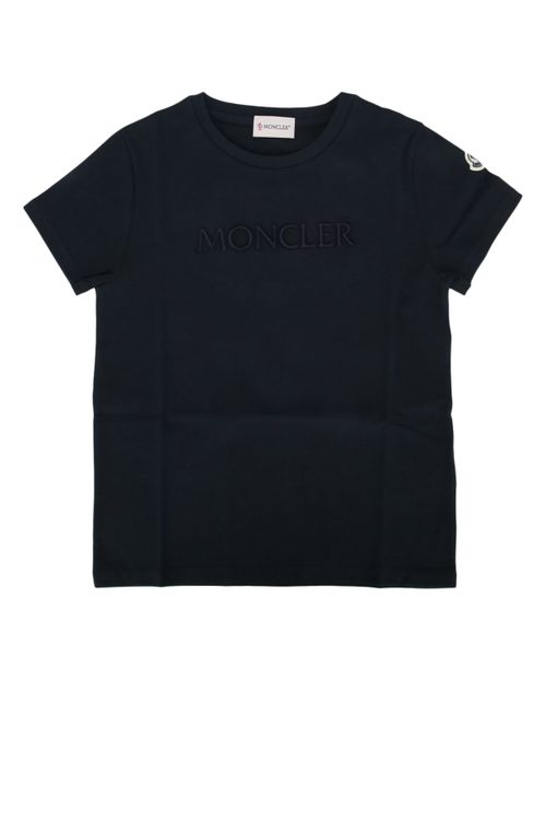 Logo-Embroidered Cotton T-Shirt — Navy