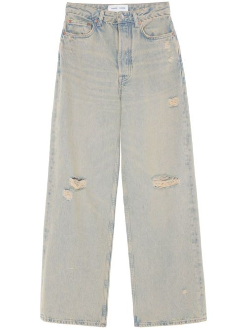 Shelly cotton wide-leg jeans - Grey